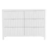 6 Drawer Chest Milano - White