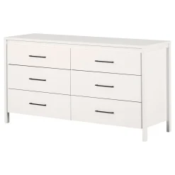 6 Drawer Dresser - Gravity Pure White