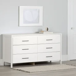 6 Drawer Dresser - Gravity Pure White