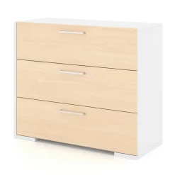 3 Drawers Chest - White Natural