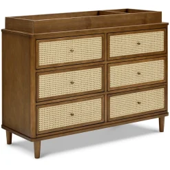 6 drawers chest walnut Marin