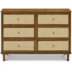 6 drawers chest walnut Marin