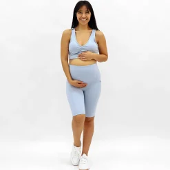 Active Blue Biker Short