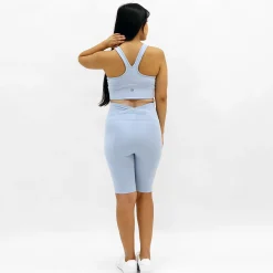 Active Blue Biker Short