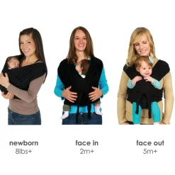Agility Flex Stretch Baby Carrier - Black