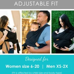 Agility Flex Stretch Baby Carrier - Black