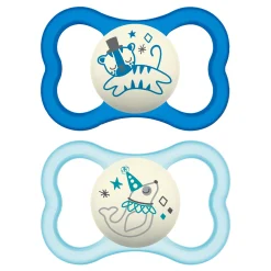 Air Night Pacifiers (2) 6m+ - Blue