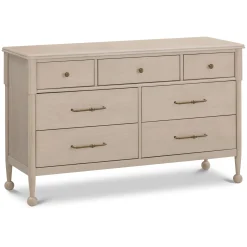 Alouette 7-Drawer Assembled Dresser - Washed Pine