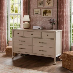 Alouette 7-Drawer Assembled Dresser - Washed Pine