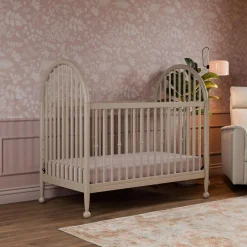 Alouette 3-in-1 Convertible Spindle Crib - Washed Pine