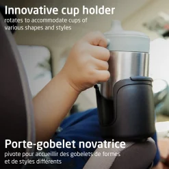 Andi 360° Rotating All-in-One Car Seat- Authentic Black