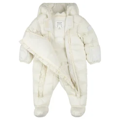 Antique White Snowsuit 3-24m