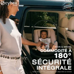 Aton G Swivel Sensorsafe Car Seat - Almode Beige