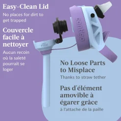 Aubrey Leak-Proof Spill-Proof Water Bottle - 14oz Amethyst