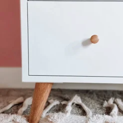 Austin 5 Drawers Dresser - Whthe / Red Oak