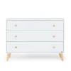 Austin 3-Drawer Dresser - White / Natural