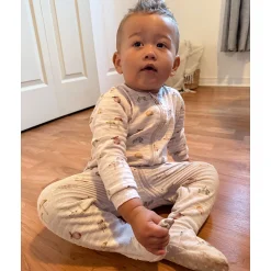 Autumn Striped Pajamas 0-30m