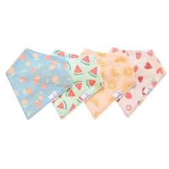 Baby Bandana Bibs (4) - Fruits