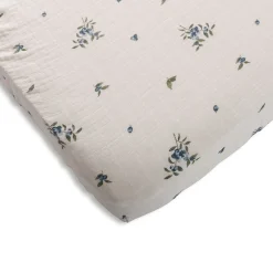 Baby Crib Fitted Sheet - Blueberry