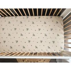 Baby Crib Fitted Sheet - Blueberry