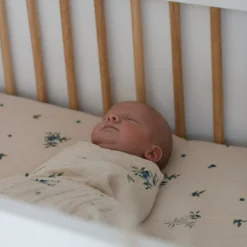 Baby Crib Fitted Sheet - Blueberry