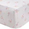 Baby Crib Fitted Sheet - Flowers