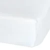 Baby Crib Fitted Sheet - White Muslin