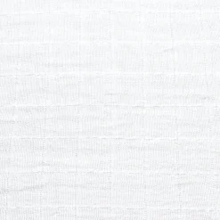 Baby Crib Fitted Sheet - White Muslin