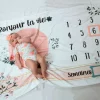 Baby Monthly Milestone Blanket - Bonjour La Vie!