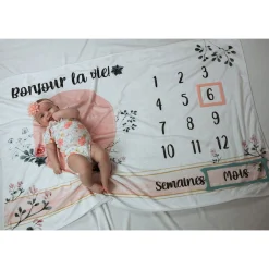 Baby Monthly Milestone Blanket - Bonjour La Vie!