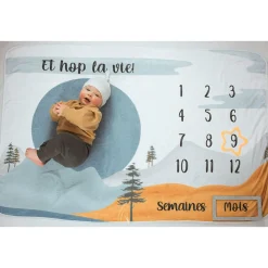 Baby Monthly Milestone Blanket - Et Hop La Vie!