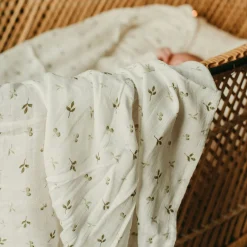 Bamboo Muslin Blanket - Leaf