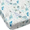 Bamboo Muslin Fitted Crib Sheet - Dinosaurs Begins