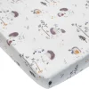 Bamboo Muslin Fitted Crib Sheet - Hedgehog
