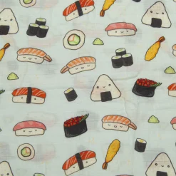 Bamboo Muslin Swaddle Blanket - Sushi