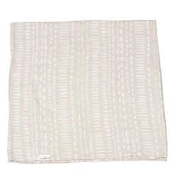 Bamboo Muslin Swaddle Blanket - Grey Mudcloth