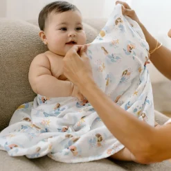Bamboo Muslin Swaddle Blanket - Mermaids