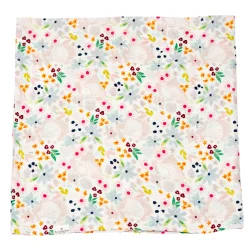 Bamboo Muslin Swaddle Blanket - Shell Floral