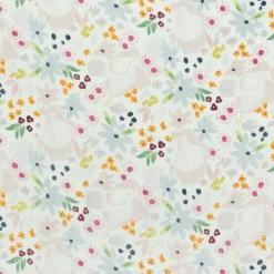 Bamboo Muslin Swaddle Blanket - Shell Floral