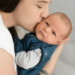 Bamboo Sleep Bag Newborn - Denim
