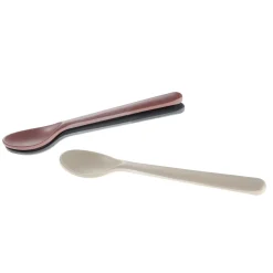 Bamboo Toddler Spoon (3) - Fog/Beet/Ocean