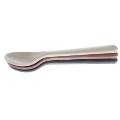 Bamboo Toddler Spoon (3) - Fog/Beet/Ocean