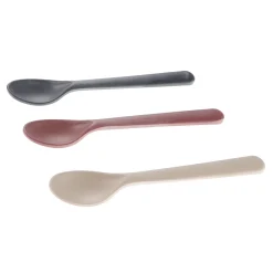 Bamboo Toddler Spoon (3) - Fog/Beet/Ocean