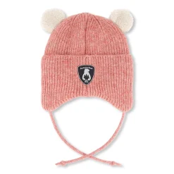 Bear Pink Knit Hat 3-36m