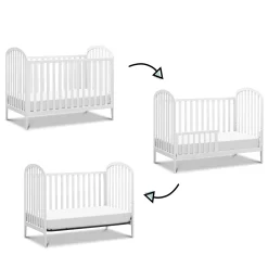 Beau 3-in-1 Convertible Crib - White