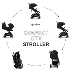 Beezy 2 Compact City Stroller - Magic Black