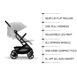 Beezy 2 Compact City Stroller - Fog Grey