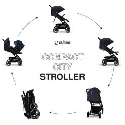 Beezy 2 Compact City Stroller - Dark Blue
