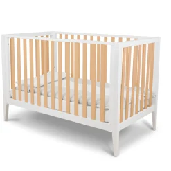 Bernini Crib - White / Natural