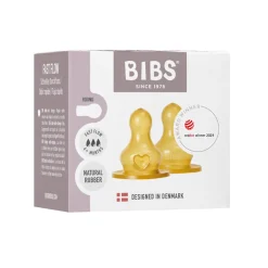 BIBS Bottle Nipple Latex (2) - Fast Flow